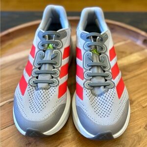 Adidas Duramo Speed 2 Dash Grey/Lucid Red Sz 14 As-New